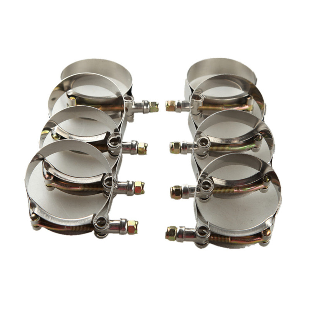 thumbnail image 2 of 8-Pack 1.5" T-Bolt Hose Clamps – Stainless Steel, 44-51mm Adjustable, Turbo Pipe Coupler Clamps, Wish2016 2 of 3