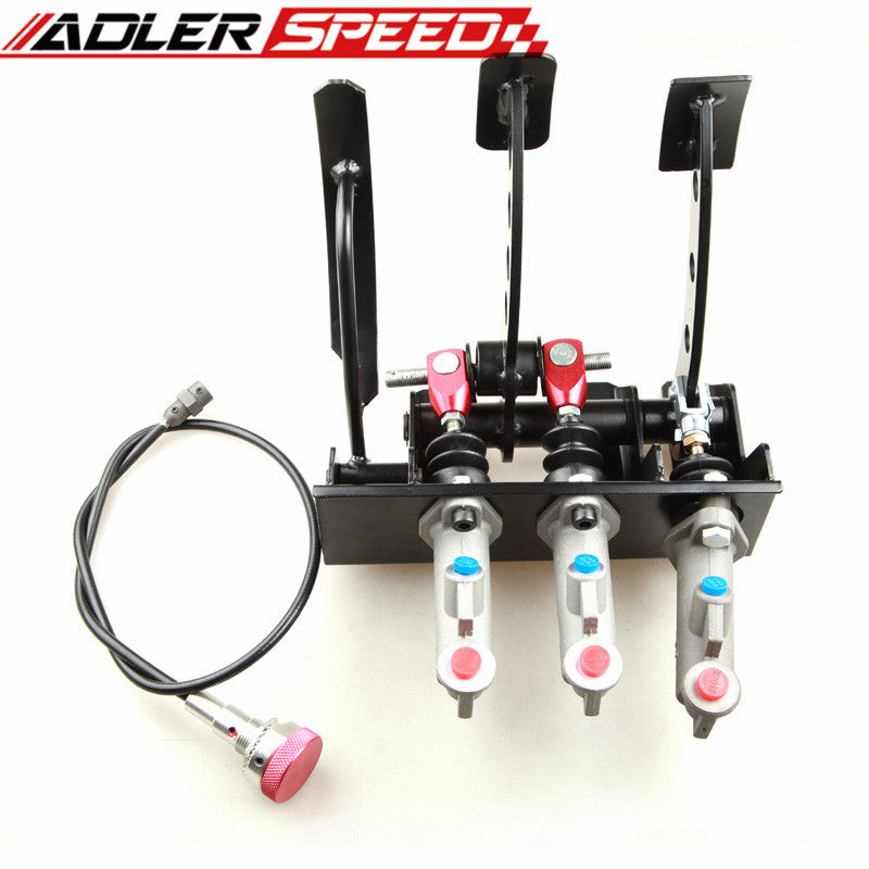 race car pedals Race Rally Hydraulic Clutch Brake Bias Pedal Box Assembly