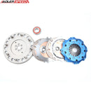 ADLERSPEED 8.5'' (215mm) Racing Clutch Twin Disc Kit For 240SX 2.4L BASE LE SE KA24DE KA24E MEDIUM
