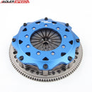 ADLERSPEED 8.5" Racing Twin Disc Clutch Kit For 200SX G20 NX 2.0L SR20DE SENTRA MEDIUM FLYWHEEL