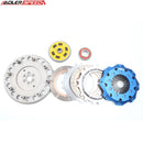 ADLERSPEED 8.5" SPRUNG CLUTCH TWIN DISC KIT FOR 240SX 2.4L BASE LE SE KA24DE KA24E MEDIUM