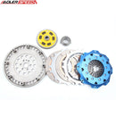 ADLERSPEED 8.5'' (215mm) Racing /Street Clutch Twin Disc Kit For 1989-1991 Honda Civic CRX D15 D16