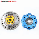 ADLERSPEED 8.5" 215mm Sprung Clutch Twin Disc & Flywheel For Toyota 1JZ 2JZ R154 Push Type
