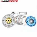 ADLERSPEED 8.5" Sprung Twin Disc Clutch Kit +Flywheel For SUBARU WRX STI EJ25 6 SPEED 04-18