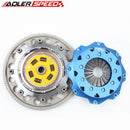 ADLERSPEED 8.5" Sprung Twin Disc Clutch Kit +Flywheel For SUBARU WRX STI EJ25 6 SPEED 04-18