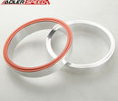 US SHIP !  4" Inch V-Band Vband Clamp Aluminum Flange Flanges For Turbo Exhaust Downpipe