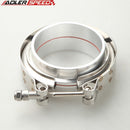 US SHIP 2.5" V-Band Vband Clamp Aluminum Flanges Intercooler Piping Kit