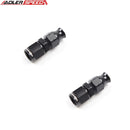 US SHIP ! ADLERSPEED 2PCS -6AN AN6 Female To 5/16" Tube Straight Aluminum Adapter Fitting Black
