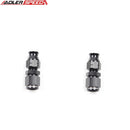 US SHIP ! ADLERSPEED 2PCS -6AN AN6 Female To 5/16" Tube Straight Aluminum Adapter Fitting Black