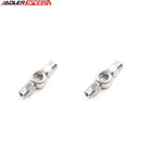 US SHIP ! 2PCS Stainless Steel 10.2mm 3/8" Eye Banjo To Double AN-3 Hose End Brake Fitting