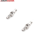 US SHIP ! 2PCS Stainless Steel 10.2mm 3/8" Eye Banjo To Double AN-3 Hose End Brake Fitting