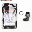 US SHIP ! ADLERSPEED 2PCS 90 Degree Swivel ORB 7/8-20 UNF to 6AN Male Flare Hose Fitting Adapter Black