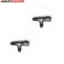US SHIP ! ADLERSPEED 2PCS AN-3 to AN3 Male To 3AN Female Tee T Piece Hose Fitting Adapter Black USA.
