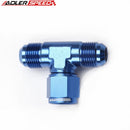 US SHIP ! 2PCS Aluminum -10AN to 10AN Male to AN10 Female Tee-piece Fitting Adapter Blue