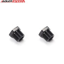 US SHIP ! 2PCS 3/8'' inch NPT Male To 1/8'' NPT Female Aluminum Fuel Oil Fitting Black
