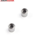 US SHIP !  2PCS Steel NPT Bung Adapter 3/8" NPT Female Weld Bung Sensor Fitting Round