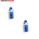 US SHIP ! ADLERSPEED 2x -6AN AN6 Fuel Tank Roll Over Vent Valve Aluminum Fitting Adapter Blue