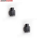 US SHIP ! 2PCS AN Flare Cap -8AN AN8 8AN Caps Aluminum Fuel Fitting Adapter Black USA