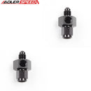 US SHIP ! ADLERSPEED 2PCS Aluminum -4AN AN4 Male To 4AN Female with 1/8" NPT Gauge Port Adapter