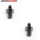 US SHIP ! ADLERSPEED 2PCS Aluminum -4AN AN4 Male To 4AN Female with 1/8" NPT Gauge Port Adapter