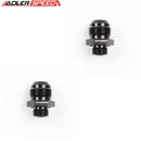 US SHIP ! ADLERSPEED 2PCS -12AN AN12 JIC Male Flare to 3/4 x 16 UNF Aluminum Fitting Adapter Black