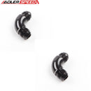 US SHIP ! ADLERSPEED 2PCS 8AN to -8AN Male 90 Deg Full Flow Aluminum Fitting Adapter Black