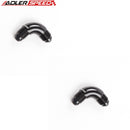 US SHIP !  2PCS 90 Degree 4AN AN4 to AN-4 4AN Male Aluminum Full Flow Fitting Adapter Black