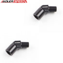 US SHIP ! ADLERSPEED 2PCS 1/4'' NPT Male to 1/4'' Female 45 Degree Elbow Fitting Adapter Black