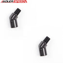 US SHIP ! ADLERSPEED 2PCS 1/4'' NPT Male to 1/4'' Female 45 Degree Elbow Fitting Adapter Black