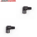 US SHIP ! ADLERSPEED 2PCS 90 Degree 1/4'' NPT Male to 1/4'' NPT Female Fuel Oil Fitting Adapter Black