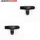 US SHIP ! ADLERSPEED 2PCS 6AN to -6AN Male To 1/4" NPT Pipe Tee Piece Aluminum Fitting Adapter Black
