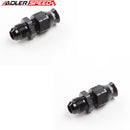 US SHIP ! ADLERSPEED 2PCS -6AN 6AN Male To 5/16" (8mm) Tube Straight Aluminum Adapter Black