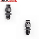 US SHIP ! ADLERSPEED 2PCS -6AN 6AN Male To 5/16" (8mm) Tube Straight Aluminum Adapter Black