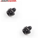 US SHIP ! ADLERSPEED 2PCS AN6 AN-6 JIC Male to 7/8 x 14 UNF Straight Fitting Adapter Black