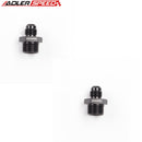 US SHIP ! ADLERSPEED 2PCS AN6 -6AN JIC Straight Male to 3/4 x 16 UNF Fuel Line Fitting Adapter Black