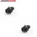 US SHIP ! ADLERSPEED 2PCS AN6 -6AN JIC Straight Male to 3/4 x 16 UNF Fuel Line Fitting Adapter Black