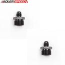 US SHIP ! ADLERSPEED 2PCS 6AN AN-6 JIC Straight Male to 1 x 20 UNF Fuel Oil Fitting Adapter Black