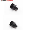 US SHIP ! ADLERSPEED 2PCS 6AN AN-6 JIC Straight Male to 1 x 20 UNF Fuel Oil Fitting Adapter Black
