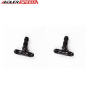 US SHIP ! ADLERSPEED 2PCS AN6 to 6AN to AN-6 Male Bulkhead T-piece Fitting Adapter Black