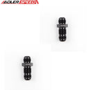 US SHIP ! ADLERSPEED 2PCS -12AN AN12 to 12AN Male Bulkhead Straight Fitting Adapter Black