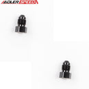 US SHIP ! ADLERSPEED 2PCS AN-3 3AN Male Flare Plug Adapter Aluminum AN Plug Fitting Black