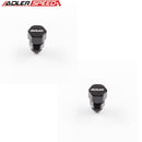 US SHIP ! ADLERSPEED 2PCS AN-3 3AN Male Flare Plug Adapter Aluminum AN Plug Fitting Black