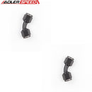 US SHIP ! ADLERSPEED 2PCS 45 Degree 8AN AN8 to AN-8 Female Fuel Oil Fitting Adapter Black