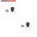 US SHIP ! ADLERSPEED 2PCS Aluminum AN Port Plug -3AN AN3 3AN Flare Port Plug Fitting Black