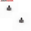 US SHIP !  2PCS -6AN AN6 Female To AN3 Male Reducer Aluminum Fuel Fitting Adapter Black