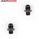 US SHIP ! ADLERSPEED 2PCS 8AN AN-8 Male to 5/8'' x 18 Inverted Flare Aluminum Fuel Oil Fitting Black