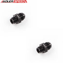 US SHIP ! ADLERSPEED 2PCS 8AN AN-8 Male to 5/8'' x 18 Inverted Flare Aluminum Fuel Oil Fitting Black