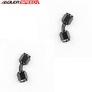 US SHIP ! ADLERSPEED 2PCS 45 Degree AN4 to 4AN Female Fitting Aluminum Fuel Oil Adapter Black