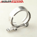 US SHIP  ! 1 3/4" Inch Turbo Exhaust Male/Female Mild Steel Flanges + SS V-Band Clamp