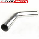 US SHIP ! 45 Degree 76mm 3" inch Aluminum Intercooler Intake Pipe Piping Tube L=600MM